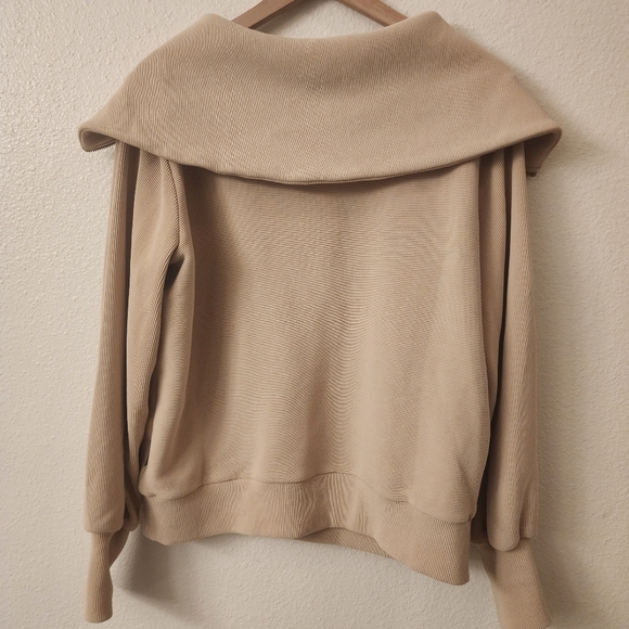 Varley Vine Half Zip Taupe Marl Pullover Sweatshirt Womens Small - Picture 10 of 10